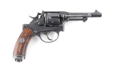 Revolver, unbekannter Hersteller/vermutlich Waffenfabrik Bern, Mod.: Schweizer Armeerevolver 1882 mit Umhängeholster, Kal.: 7,5 mm Schw., - Jagd-, Sport- und Sammlerwaffen