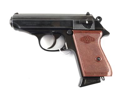 Pistole, Manurhin, Mod.: Walther PPK, Kal.: 7,65 mm, - Jagd-, Sport- u. Sammlerwaffen