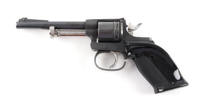 Revolver, Lichtblau (ursprünglich Rast  &  Gasser), Mod.: umgebauter Armeerevolver M.1898, Kal.: .22 l. r., - Jagd-, Sport- u. Sammlerwaffen