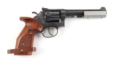 Revolver, Smith  &  Wesson, Mod.: 14-3 - fachmännisch nachgearbeitet, Kal.: .38 Spez., - Armi da caccia, competizione e collezionismo