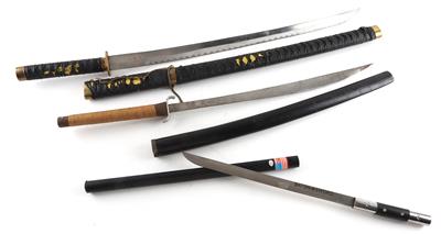 Konvolut aus 3 japanischen Replikaschwertern, - Sporting and Vintage Guns