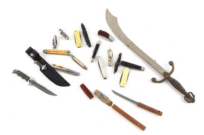 Konvolut aus 3 miniaturisierten Messern, - Sporting and Vintage Guns