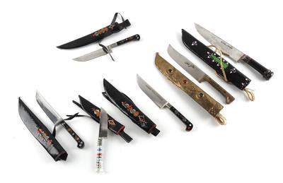 Messergroßkonvolut aus 12 feststehenden Messern - Sporting and Vintage Guns