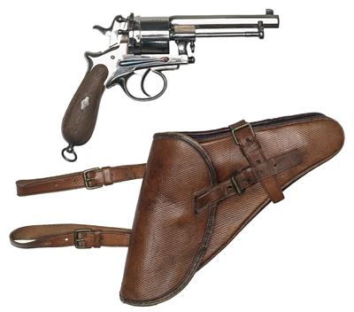 Revolver, Thomas Sederl - Wien, Mod.: österr. Infanterie-Offiziersrevolver System Gasser-Kropatschek mit Gasser-Kropatschek-Holster für Kavallerie, Kal.: 9 mm Kropatschek, - Armi da caccia, competizione e collezionismo