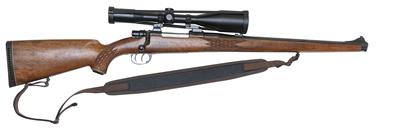 Repetierbüchse, vermutlich jugoslawische Fertigung, Mod.: jagdlicher Mauser 98 Stutzen, Kal.: 7 x 64, - Jagd-, Sport- u. Sammlerwaffen