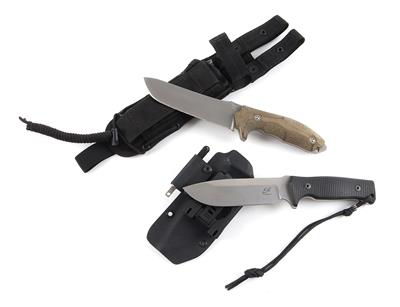 Konvolut aus zwei feststehenden Messern, darunter Molletta Design, - Jagd-, Sport- und Sammlerwaffen