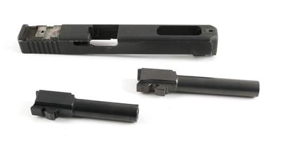 Glock-Konvolut aus einem Schlitten und zwei Läufen: - Jagd-, Sport- und Sammlerwaffen