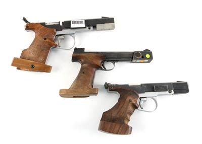 Konvolut aus 3 Sportpistolen: - Jagd-, Sport- und Sammlerwaffen