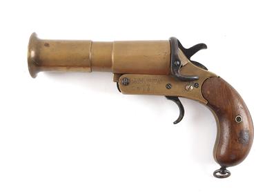 Leuchtpistole, Webley  &  Scott - Birmingham , Mod.: englische Signalpistole Mk III", Kal.: 4, - Lovecké, sportovní a sběratelské zbraně
