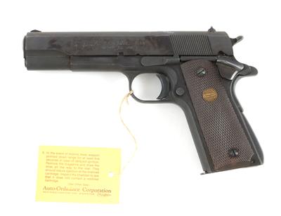 Pistole, Thompson AUTO - Ordnance Corp., Mod.: Colt 1911A1/Government, Kal.: 9 mm Para, - Armi da caccia, competizione e collezionismo