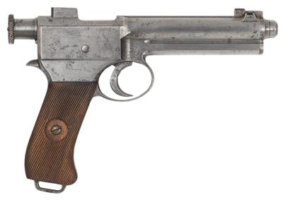 Pistole, Waffenfabrik Steyr, Mod.: 1907-II (System Roth/Krnka-Repetierpistole M.7.) - Weissfertig, Kal.: 8 mm Roth-Steyr, - Jagd-, Sport- und Sammlerwaffen