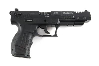 Pistole, Walther, Mod.: P22 mit Kompensator, Kal.: .22 l. r., - Jagd-, Sport- und Sammlerwaffen