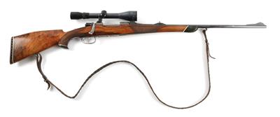 Repetierbüchse, vermutlich Josef Just Ferlach, Mod.: jagdlicher Mauser 98, Kal.: 7 x 64, - Jagd-, Sport- und Sammlerwaffen