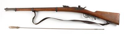 Büchse, OEWG - Steyr, Mod.: österreichisches Infanterie-Gewehr M.1873/77 System Werndl - jagdlicher Umbau, Kal.: 11,15 x 58R Werndl M77, - Jagd-, Sport- und Sammlerwaffen