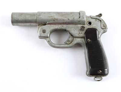 Leuchtpistole, Meinel - Scholer/Klingenthal, Mod.: 42, Kal.: 4, - Sporting and Vintage Guns