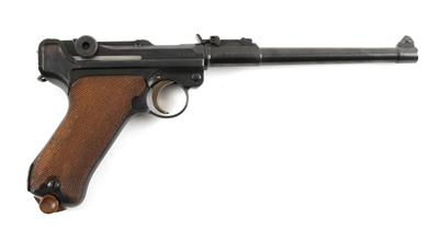 Pistole, DWM, Mod.: lange Pistole 08 (sogenanntes 'Artillerie'- oder 'Ari'-Modell), Kal.: 9 mm Para, - Ordnance weapons