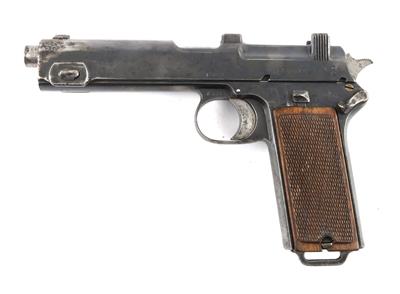 Pistole, Steyr, Mod.: 1912, letzte Fertigung der Bayernbestellung 1918, Kal.: 9 mm Steyr, - Jagd-, Sport- und Sammlerwaffen