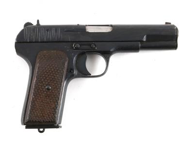 Pistole, unbekannter, russischer Hersteller, Mod.: Tokarev TT33, Kal.: 7,62 mm Tok., - Ordnance weapons