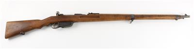 Repetierbüchse, Waffenfabrik Steyr, Mod.: österr. Infanteriegewehr System Mannlicher M1895 - Ahornschaft, Kal.: 8 x 50R, - Armi d'ordinanza