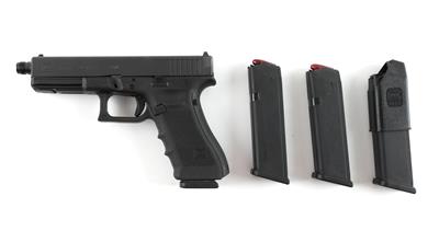 Pistole, Glock, Mod.: 17 Gen. 4 MOS mit Gewindelauf, Kal.: 9 mm Para, - Jagd-, Sport- und Sammlerwaffen