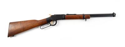 KK-Einzelladerbüchse mit Fallblockverschluß und Unterhebel, Ithacagun, Mod.: 49, Kal.: .22 l. r., - Sporting & Vintage Guns