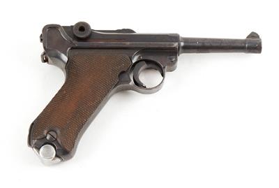Pistole, Mauser - Oberndorf, Mod.: P08 - nummerngleich, Kal.: 9 mm Para, - Jagd-, Sport-, & Sammlerwaffen