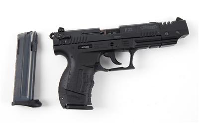 Pistole, Walther, Mod.: P22 mit Dummykompensator, Kal.: .22 l. r., - Jagd-, Sport-, & Sammlerwaffen