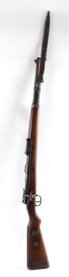 Repetierbüchse, Mauser, Mod.: K98k mit Bajonett 1937 - alles bis auf Schaft nummerngleich!, Kal.: 8 x 57IS, - Jagd-, Sport- und Sammlerwaffen