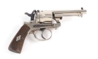 Revolver, Leopold Gasser - Wien, Mod.: zivilen Gasser-Zentralfeuerrevolver - Baujahr 1898, vermutlich Kal.: 7,5 mm, - Lovecké, sportovní a sběratelské zbraně