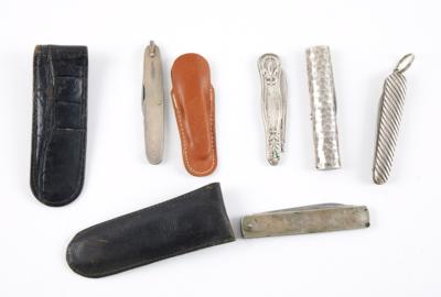 Konvolut aus silbernen Taschenmessern, - Sporting & Vintage Guns