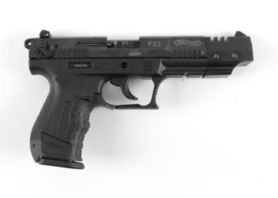 Pistole, Walther, Mod.: P22 mit Kompensator, Kal.: .22 l. r., - Armi da caccia, competizione e collezionismo