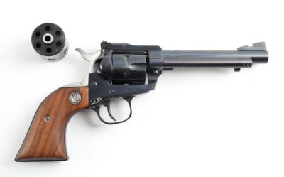 Revolver, Ruger, Mod.: New Model Single-Six mit Wechseltrommel, Kal.: .22 l. r. und .22 Win. Mag., - Jagd-, Sport-, & Sammlerwaffen