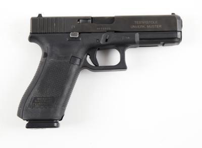 Pistole, Glock, Mod.: 17 Gen. 5 - 'TESTPISTOLE UNVERK. MUSTER', Kal.: 9 mm Para, - Jagd-, Sport-, & Sammlerwaffen