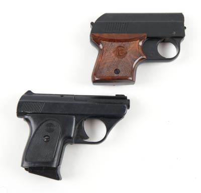Konvolut aus 2 Schreckschußpistolen: - Jagd-, Sport- und Sammlerwaffen