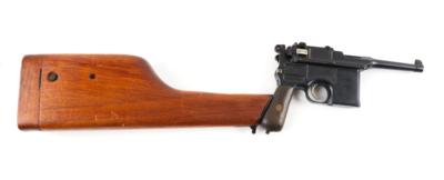 Pistole, Waffenfabrik Mauser - Oberndorf, Mod.: C96 Ausführung 1920 ('Bolo-Mauser') mit Anschlagschaft, Kal.: 7,63 mm, - Armi da caccia, competizione e collezionismo