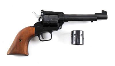 Revolver, HS, Mod.: 21S, Kal.: .22 Mag. mit .22 l. r. Wechseltrommel, - Jagd-, Sport- und Sammlerwaffen