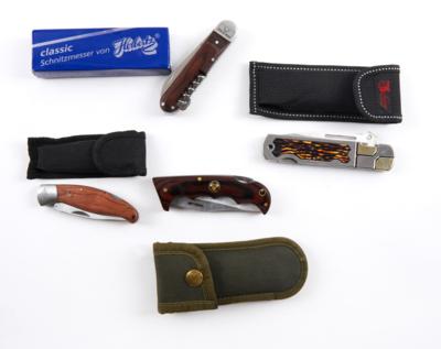 Konvolut aus 4 Taschenmessern: - Sporting & Vintage Guns