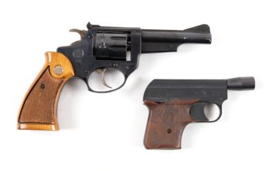 Konvolut Revolver und Schreckschußpistole, - Lovecké, sportovní a sběratelské zbraně