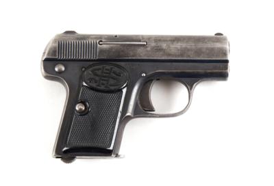 Pistole, Haenel - Suhl, Mod.: 1 (Schmeisser's Patent), Kal.: 6,35 mm, - Jagd-, Sport-, & Sammlerwaffen