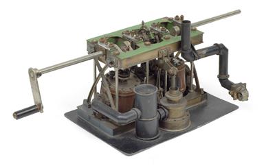Zwillingsrad Dampfmaschine, - Toys