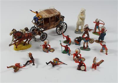Elastolin, Cowboys und Indianer: - Toys