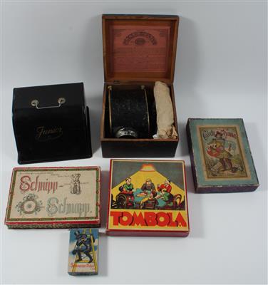 Konvolut Gesellschaftsspiele,1910-1940, - Spielzeug