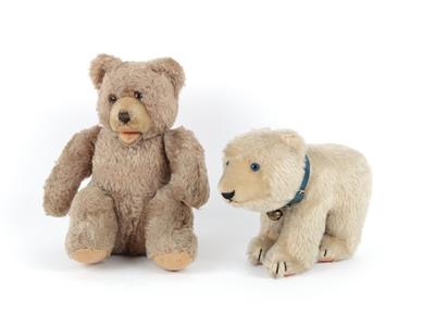 2 Teddys von Steiff, - Spielzeug