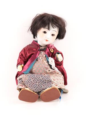 Japanische Puppe mit Porzellankopf, - Giocattoli