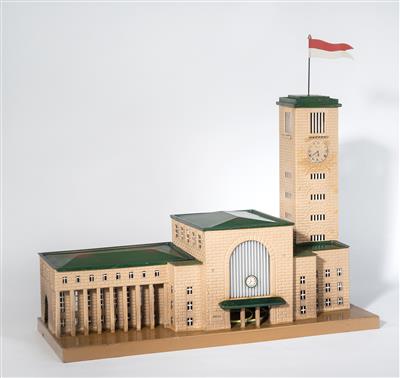 Märklin Bahnhof Stuttgart mit Turm (Nr. 20390), um 1930-48. - Toys