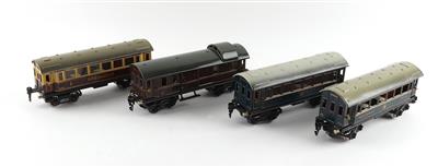 Märklin Spur 0, 4 Stk. 4-a Personenwagen - Spielzeug