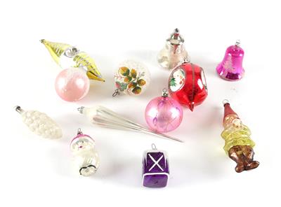 Konvolut Christbaumschmuck, - Giocattoli