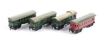 Konvolut Märklin Spur 0, 4 Stk. 4-a Personenwagen - Toys