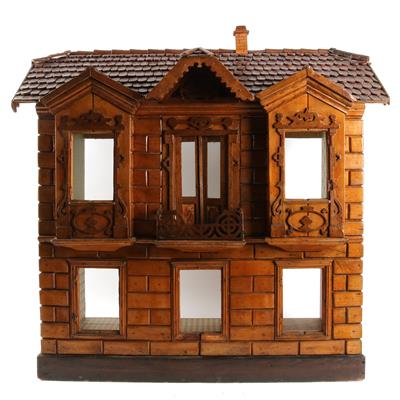 Großes Puppenhaus mit Schindeldach, - Toys