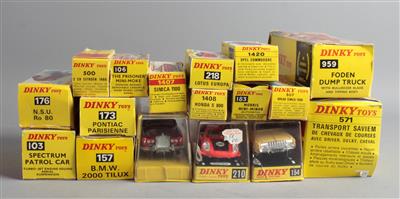 Konvolut Dinky Toys, 17 Stück, um 1966/70. - Spielzeug